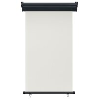 vidaXL Balkon-Seitenmarkise 100 × 250 cm Creme