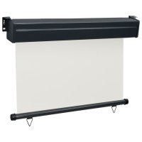 vidaXL Balkon-Seitenmarkise 100 × 250 cm Creme