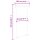 vidaXL Balkon-Seitenmarkise 100 × 250 cm Creme