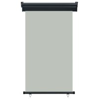 vidaXL Balkon-Seitenmarkise 100 × 250 cm Grau