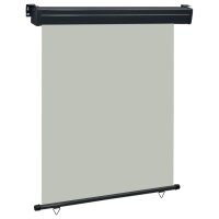 vidaXL Balkon-Seitenmarkise 140 × 250 cm Grau