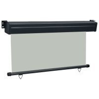 vidaXL Balkon-Seitenmarkise 140 × 250 cm Grau