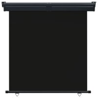 vidaXL Balkon-Seitenmarkise 160 × 250 cm Schwarz