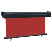vidaXL Balkon-Seitenmarkise 160 × 250 cm Rot