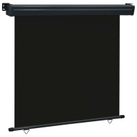 vidaXL Balkon-Seitenmarkise 170 × 250 cm Schwarz