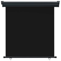 vidaXL Balkon-Seitenmarkise 170 × 250 cm Schwarz