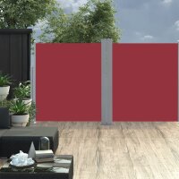 vidaXL Ausziehbare Seitenmarkise 170 x 600 cm Rot