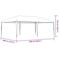 vidaXL Profi-Partyzelt 4&times;6 m Anthrazit 90 g/m&sup2;