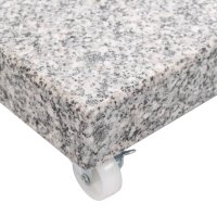 vidaXL Sonnenschirmständer Granit 30 kg Quadrat Grau