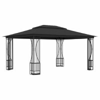 vidaXL Pavillon mit Netz 300x400x265 cm Anthrazit