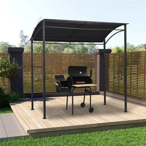 vidaXL BBQ-Pavillon 215x150x220 cm Anthrazit Stahl