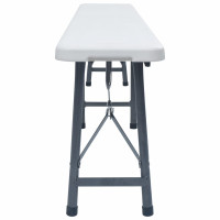 WOWONA Klappbare Gartenb?nke 2 Stk. 180 cm HDPE Wei?