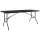 vidaXL Gartentisch Klappbar Schwarz 180×75×72 cm HDPE Rattan-Optik