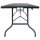 vidaXL Gartentisch Klappbar Schwarz 180×75×72 cm HDPE Rattan-Optik