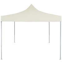 vidaXL Profi-Partyzelt Faltbar 2×2 m Stahl Creme