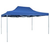 vidaXL Profi-Partyzelt Faltbar 3×4 m Stahl Blau