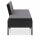 vidaXL 3-tlg. Garten-Lounge-Set mit Auflagen Poly Rattan Schwarz