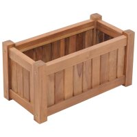 vidaXL Hochbeet 50x25x25 cm Massivholz Teak