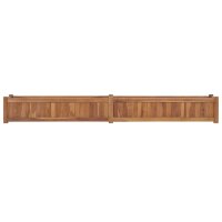 vidaXL Hochbeet 200x30x25 cm Massivholz Teak