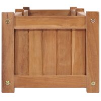 vidaXL Hochbeet 200x30x25 cm Massivholz Teak