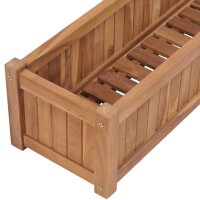 vidaXL Hochbeet 200x30x25 cm Massivholz Teak