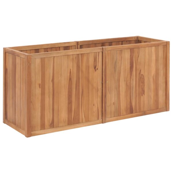 vidaXL Garten-Hochbeet 150 x 50 x 70 cm Massivholz Teak