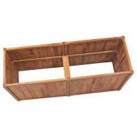 vidaXL Garten-Hochbeet 150 x 50 x 70 cm Massivholz Teak