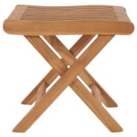 vidaXL Klappbarer Fu&szlig;hocker 46,5&times;49&times;41,5 cm Massivholz Teak