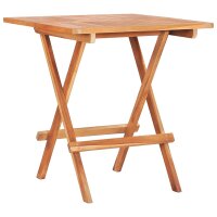 vidaXL Klappbarer Bistrotisch 60 x 60 x 65 cm Teak Massiv