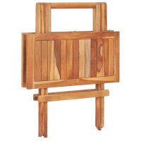 vidaXL Klappbarer Bistrotisch 60 x 60 x 65 cm Teak Massiv