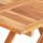 vidaXL Klappbarer Bistrotisch 60 x 60 x 65 cm Teak Massiv