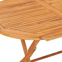 vidaXL 7-tlg. Garten-Essgruppe Klappbar Massivholz Teak