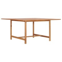 vidaXL Gartentisch 150 x 150 x 76 cm Massivholz Teak