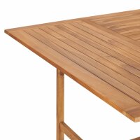 vidaXL Gartentisch 150 x 150 x 76 cm Massivholz Teak