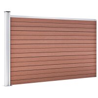 vidaXL Gartenzaun WPC 175x105 cm Braun