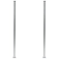 vidaXL Zaunpfosten 2 Stk. Aluminium 185 cm