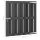 vidaXL Gartentor WPC 100 x 100 cm Grau