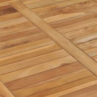 vidaXL Garten-Esstisch 80x80x80 cm Massivholz Teak