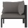 vidaXL Sofa-Eckelement mit Linker Armlehne Poly Rattan Anthrazit