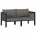 vidaXL 2-Sitzer-Sofa mit Auflage Anthrazit Poly Rattan