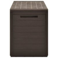 vidaXL Gartenbox Braun 116x44x55 cm