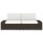 vidaXL Modulares 2-Sitzer-Sofa Poly Rattan Braun