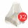 vidaXL Moskitonetz 2 Stk. Rund 56x325x230 cm