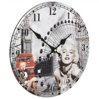 WOWONA Wanduhr Vintage Marilyn Monroe 30 cm