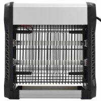 vidaXL Insektenvernichter Schwarz Aluminium ABS 12 W