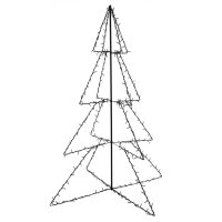 vidaXL Weihnachtsbaum in Kegelform 240 LEDs Innen und Au&szlig;en 115x150 cm