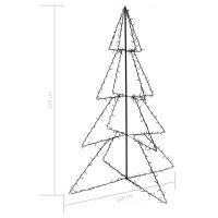 vidaXL Weihnachtsbaum in Kegelform 240 LEDs Innen und Au&szlig;en 115x150 cm