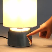 vidaXL Tischlampen 2 Stk. Touch-Sensor Wei&szlig; E14