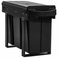 vidaXL Abfallbehälter für Küchenschrank Ausziehbar Soft-Close 36 L