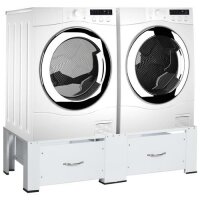 vidaXL Untergestell für Wasch- und Trockenmaschine...